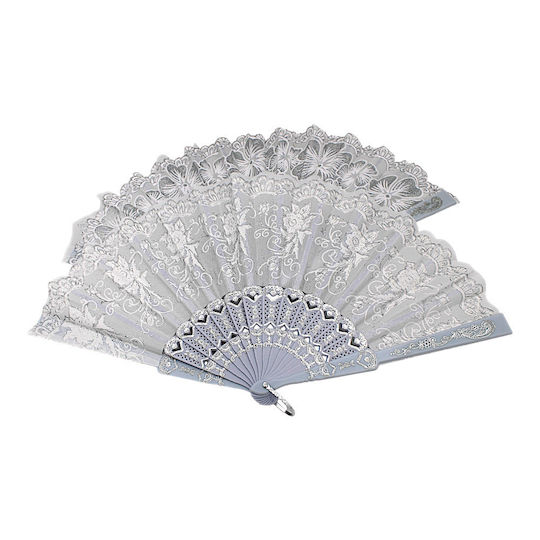 Weißer Fächer 24cm