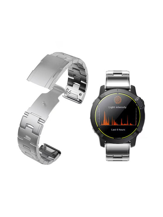 Roch Garmin 26 Milimetri Oracle Aliaj de Titan Curea Ceas Argintie Roch Garmin 26 Milimetri Oracle Aliaj de Titan Curea Ceas Argintie