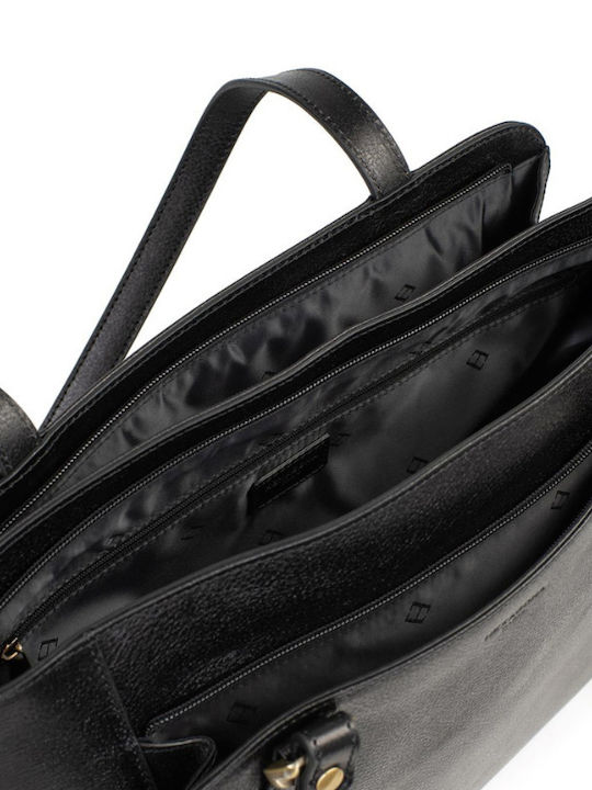 Leather Women's Shoulder Bag Black