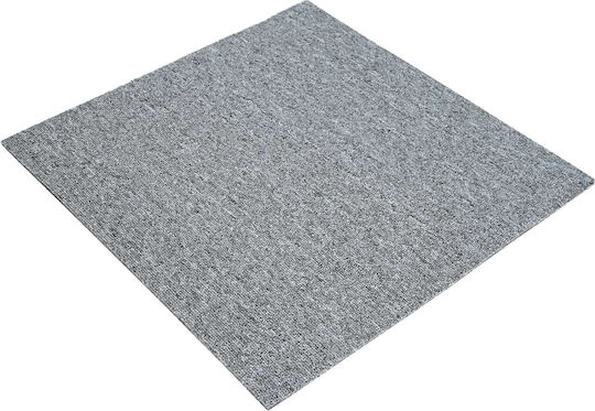 vidaXL Set Plastic Floor with 4 Tiles L50xW50cm Gray