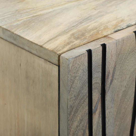 vidaXL Шкаф със Мивка, Огледало & Колона Д38xШ33xВ160см Walnut