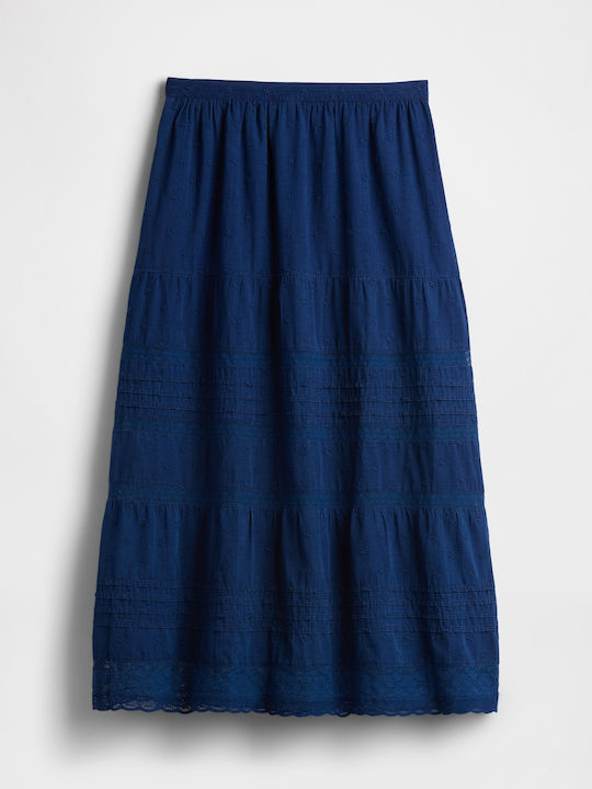 Maxi Damenröck Mittlere Indigo