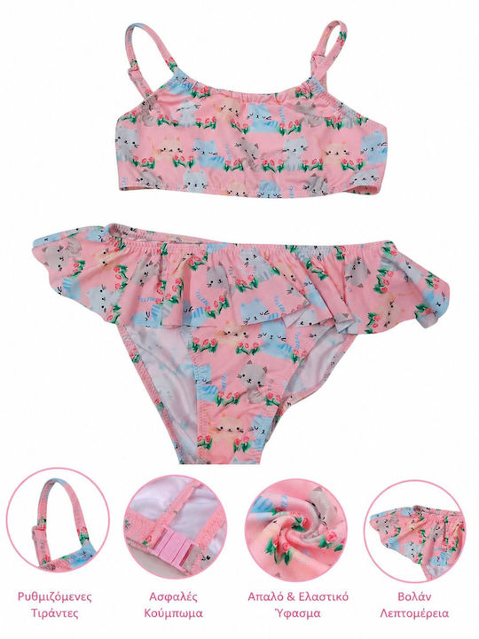 Crool Kinder Badebekleidung Bikini Rosa