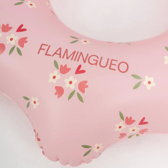 Φουσκωτό Ροζ Donut Σωσίβιο Παιδιά 60*60cm Wavy Flamingueo