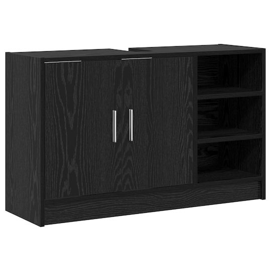 vidaXL Blat fără Lavoar L90xW29xH55cm Black Oak