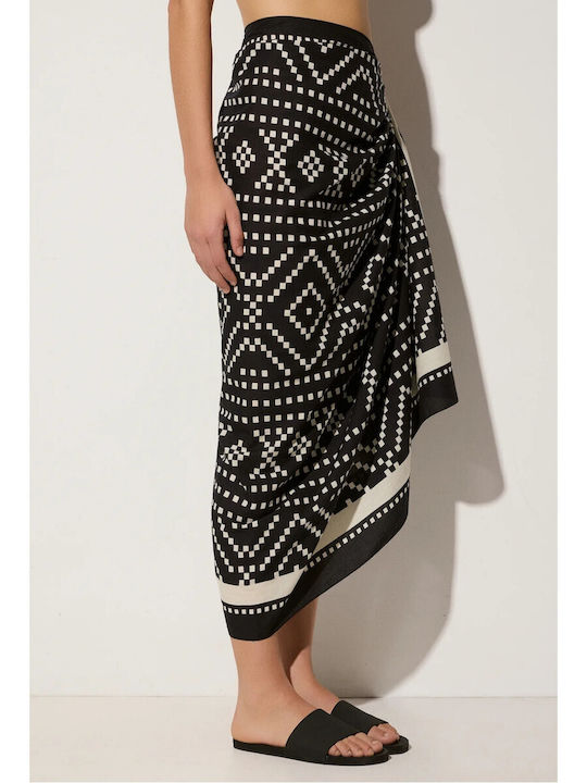 Sea You Soon Women's Shawl Black