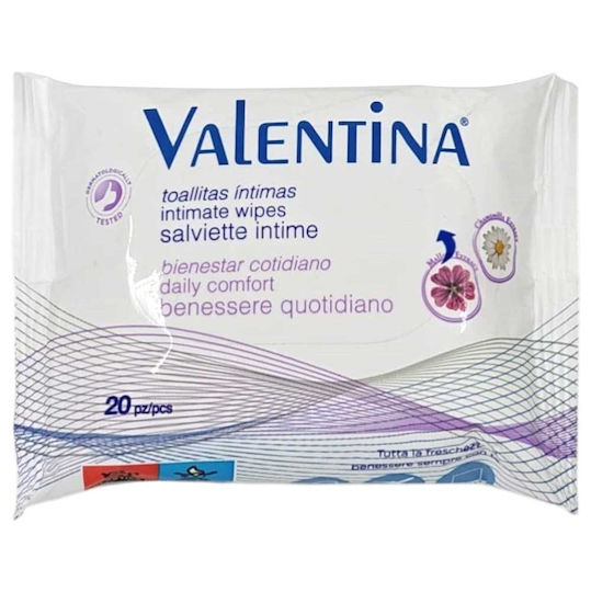 Alista Home Șervețele pentru Curățare Delicată a Zonei Sensibile 20 Buc