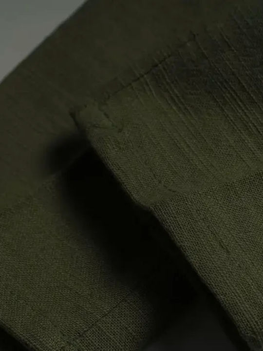 Παιδικό Παντελόνι Chino Λινό Χακί