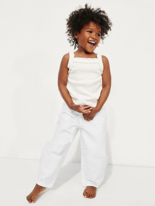 GAP Παιδικό Τζιν Παντελόνι Fresh White