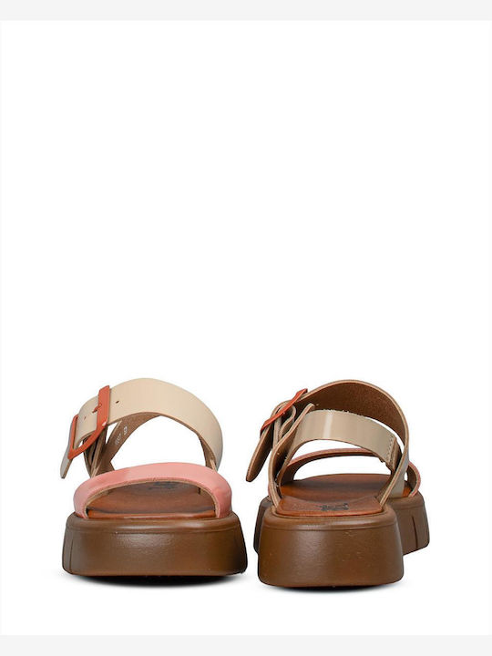Flache Sandalen Für Damen Flatforms Beiges