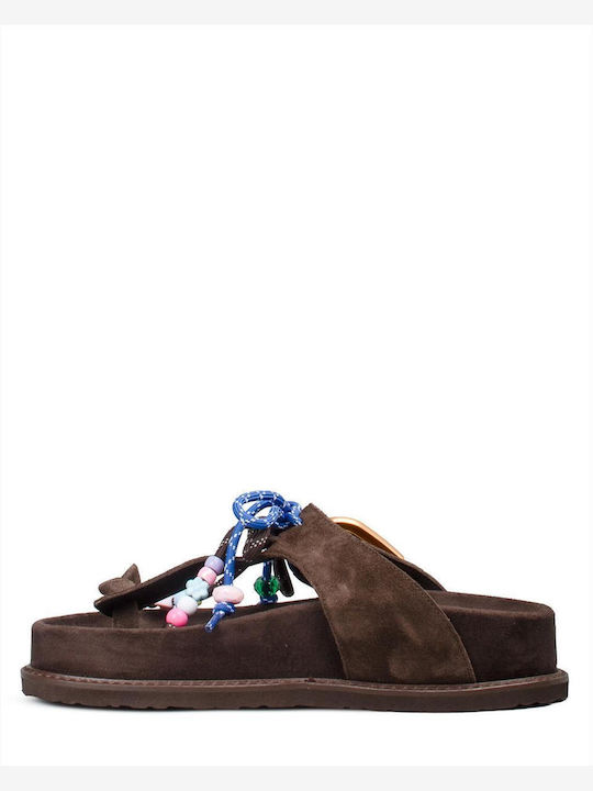 Γυναικεία Σανδάλια Flatforms Καφέ