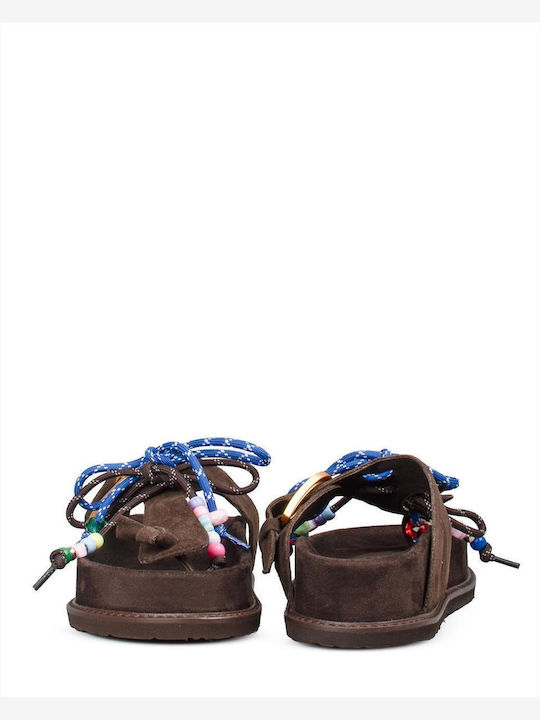 Γυναικεία Σανδάλια Flatforms Καφέ