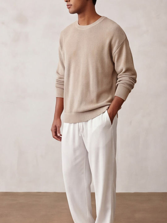 Trousers in Relaxed Fit White