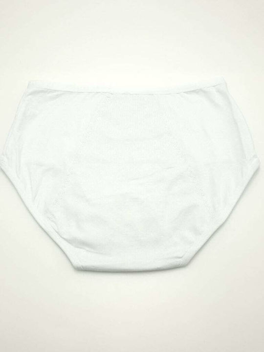 Baumwolle Damen-Slip Menstruell Weiß