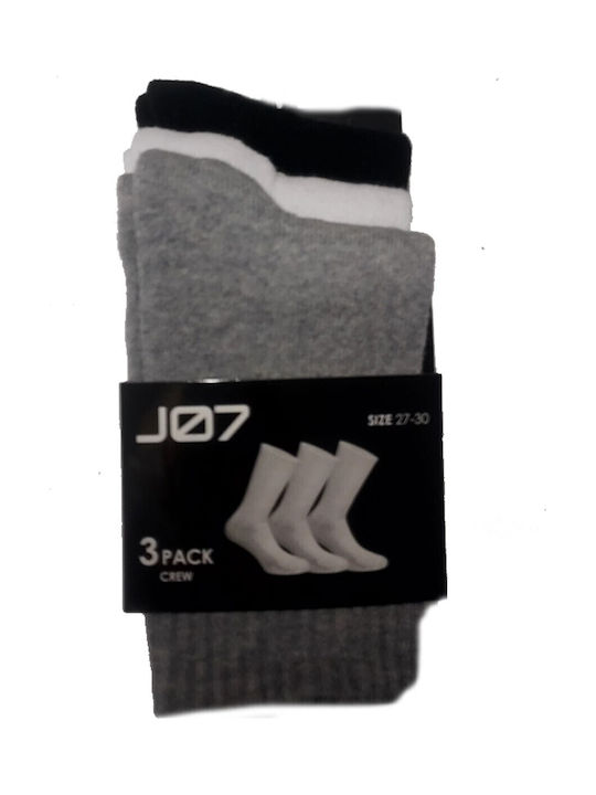 5181004-Graue Weiße Schwarze Sportsocken Grau 3 Paare