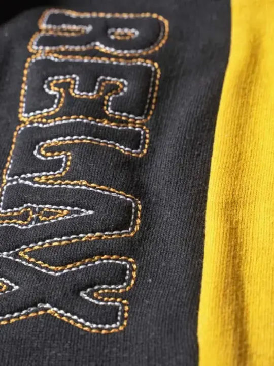 Kids Sweatpants Black-Yellow