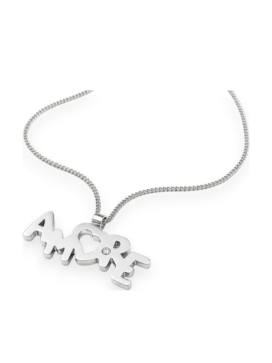 Morellato Necklace from Steel with Diamond