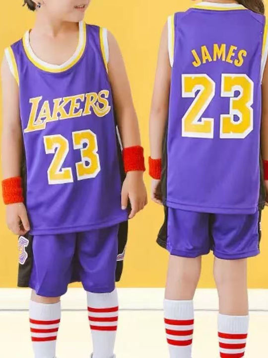 King Παιδικό Σετ Μπάσκετ James Los Angeles Lakers ‘’23’’