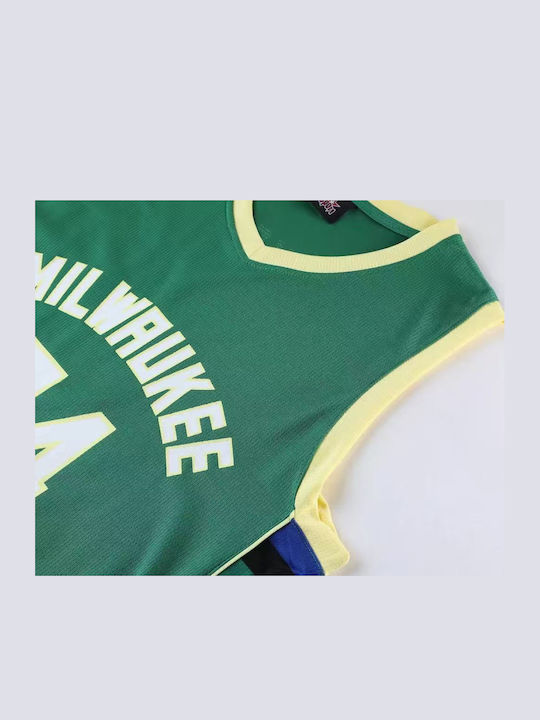 King Men's Basketball Set Antetokounmpo Green