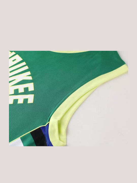 King Men's Basketball Set Antetokounmpo Green