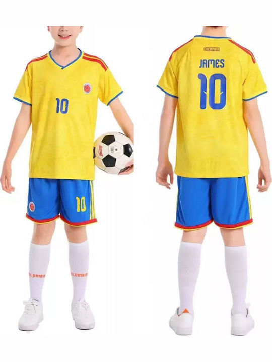 King Παιδικό Σετ Ποδοσφαίρου James Rodrigues Mundial 2026 Εθνικής Κολομβίας Home