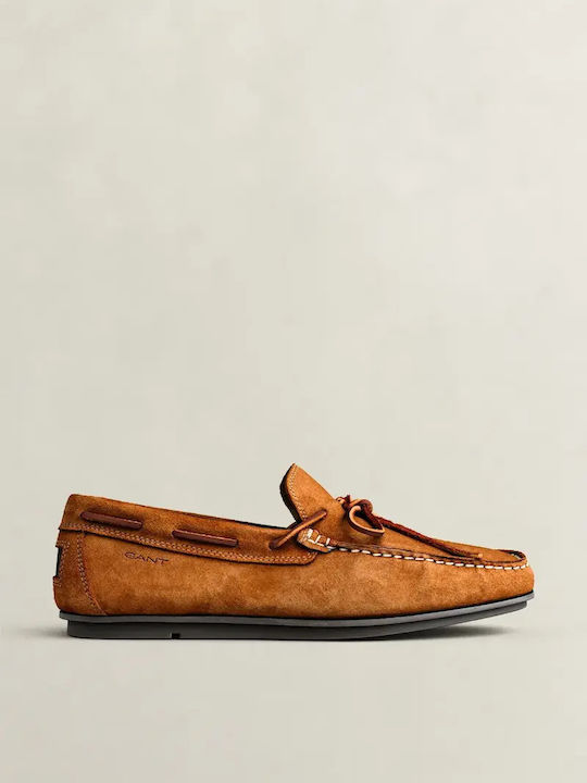 Wilmon Suede Ανδρικά Loafers σε Καφέ Χρώμα