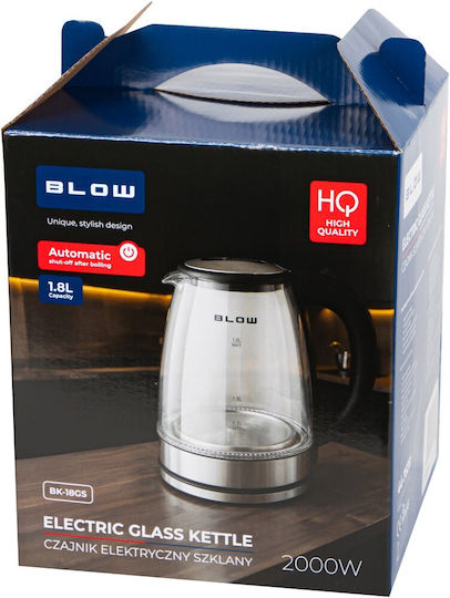 Blow Βραστήρας 1.8lt 2000W Μαύρος
