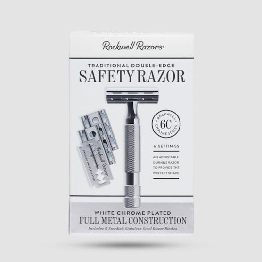 Rockwell Razors Razor with Replaceable Head 5 Blades for Sensitive Skin