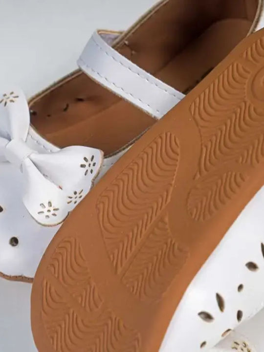 On Line Soft-Sole Baby Pumps White On-H1568