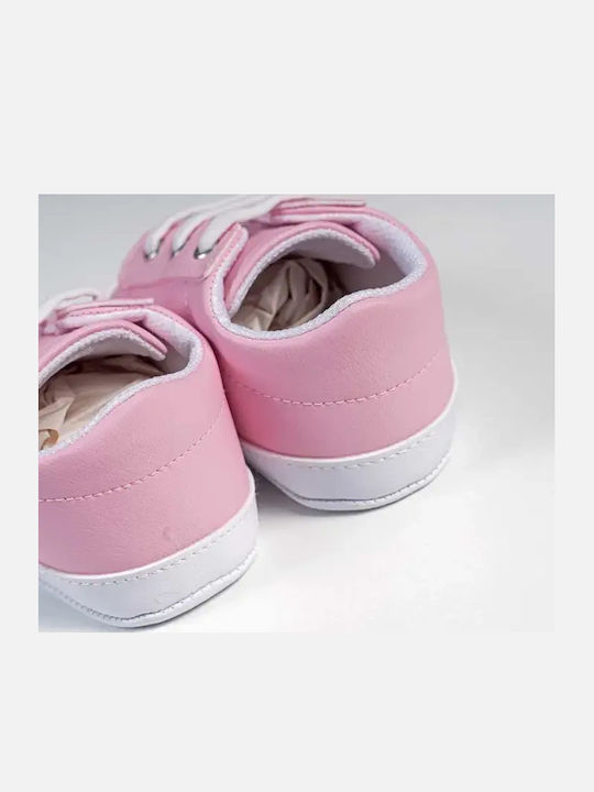 On Line Βρεφικά Sneakers Αγκαλιάς Ροζ