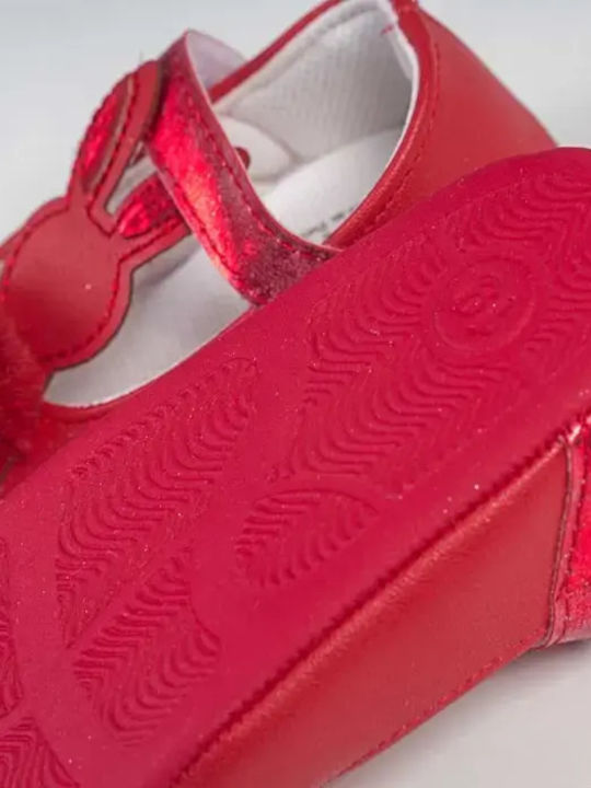 On Line Soft-Sole Baby Pumps Red