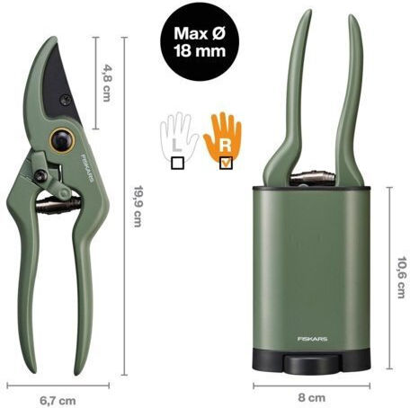 Fiskars Ножица За Кастрене С Дължина 19.9cm С Максимален Диаметър На Рязане 18mm
