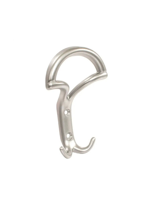 X-IT Wall Hanger 3 Hooks Silver