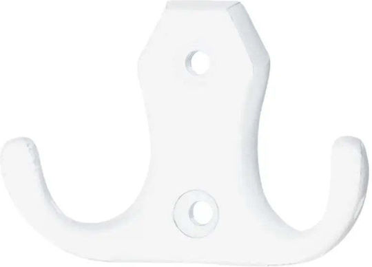 Sergani Wall Hanger 2 Hooks White