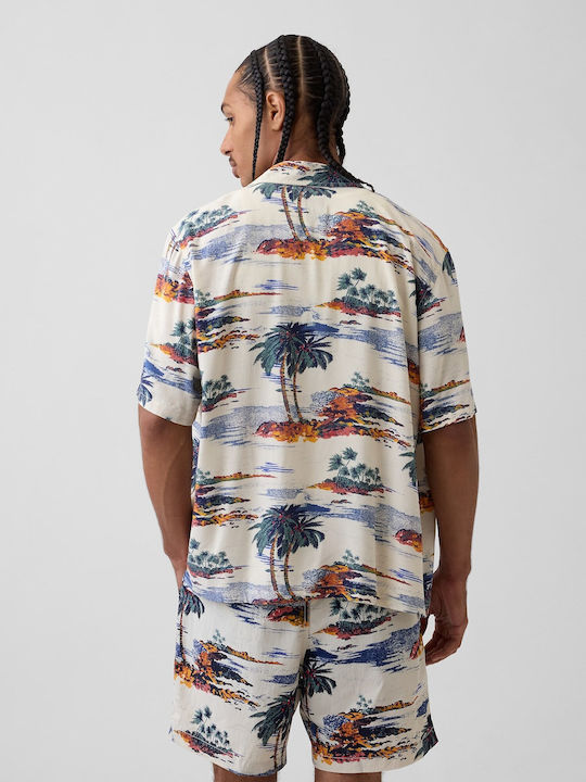 Κοντομάνικο Πουκάμισο Palm Tree Print