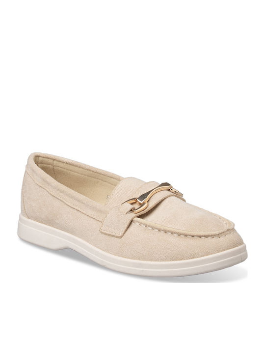 Women's Loafers in Beige Colour