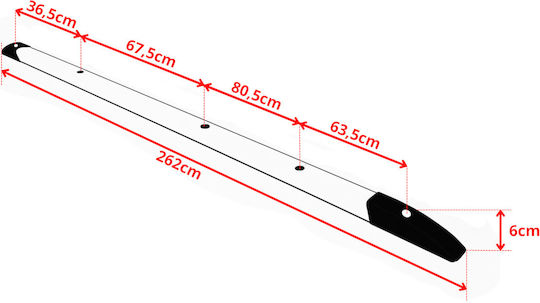 Bare De Acoperiș Integrate VW Transportator T5 T6 Lung L2 Negru
