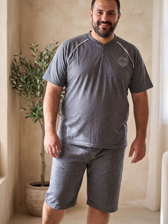Rimoli Plus Size Summer Men's Pyjamas Anthracite