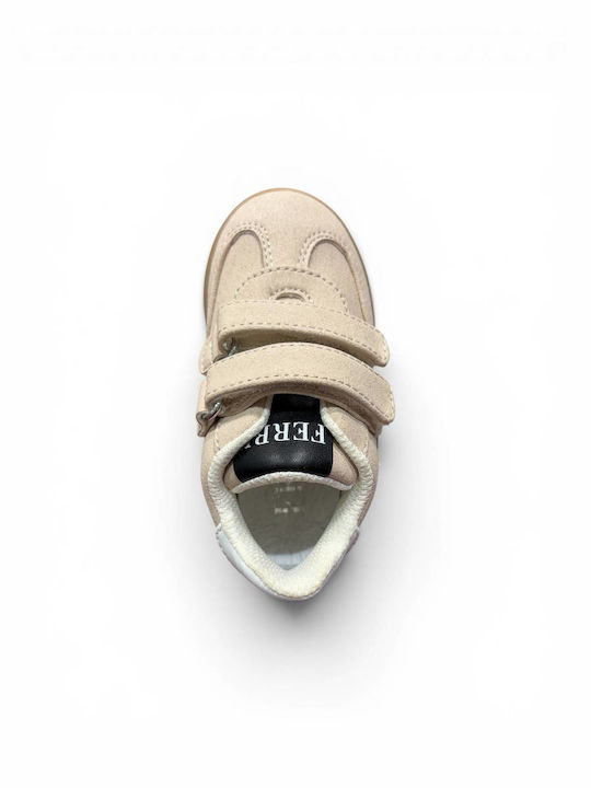 Kinder Sneaker mit Bügel- und Schleifenverschluss Beige