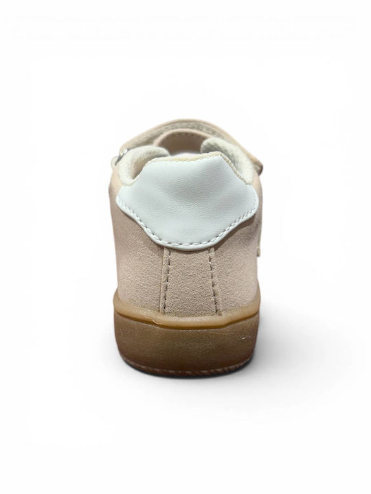 Kinder Sneaker mit Bügel- und Schleifenverschluss Beige