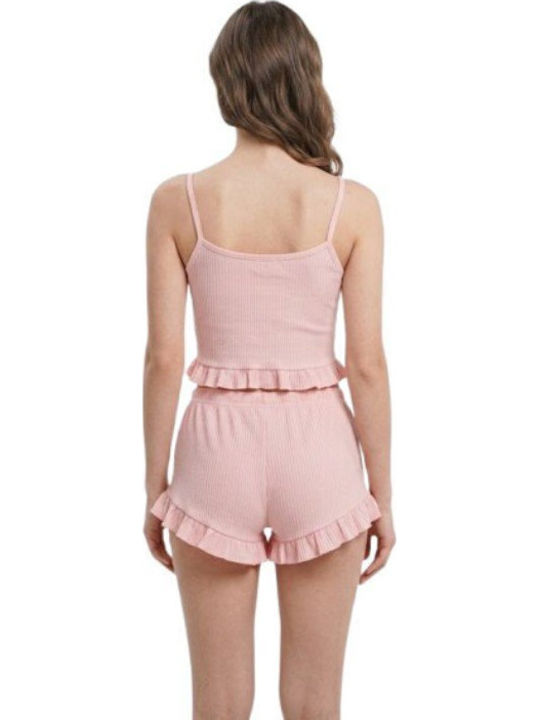 Soccus Set Pijamale Dama De Vară Roz