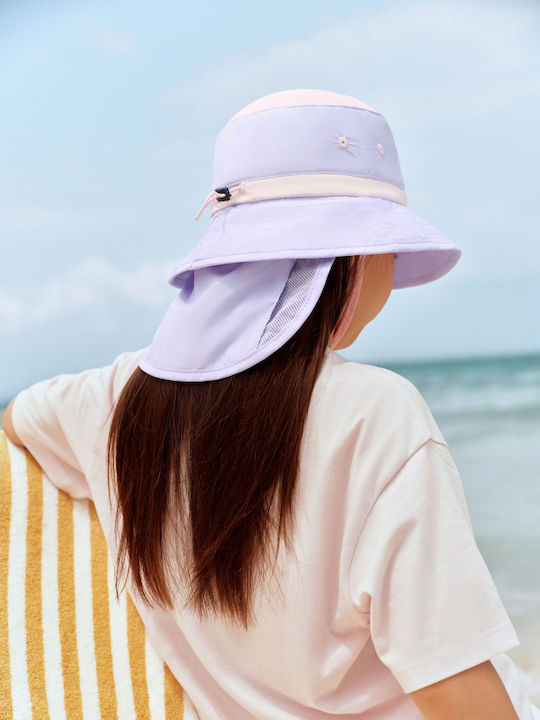 zoy zoii Kids' Fabric Sunscreen Hat Purple