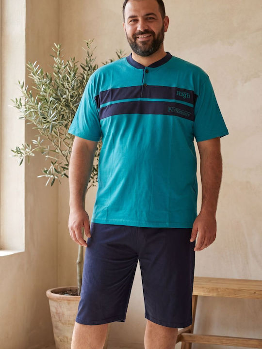 Rimoli Plus Size Καλοκαιρινή Ανδρική Πιτζάμα Βεραμαν