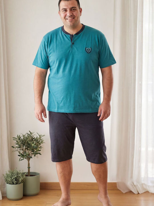 Rimoli Plus Size Καλοκαιρινή Ανδρική Πιτζάμα Βεραμαν