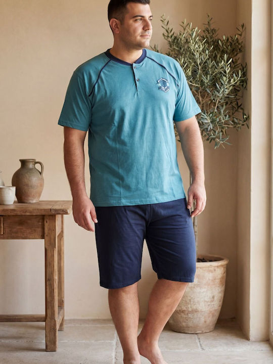 Rimoli Plus Size Καλοκαιρινή Ανδρική Πιτζάμα Βεραμαν