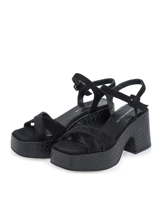 Suede Πέδιλα Μαύρα