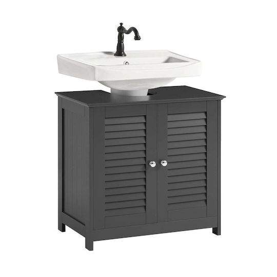SoBuy Waschtisch mit Waschbecken L60xB35xH58cm Gray