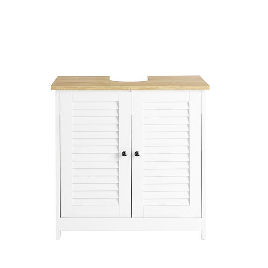 SoBuy Πάγκος με Νιπτήρα Μ35xΒ35xΥ59cm Λευκός