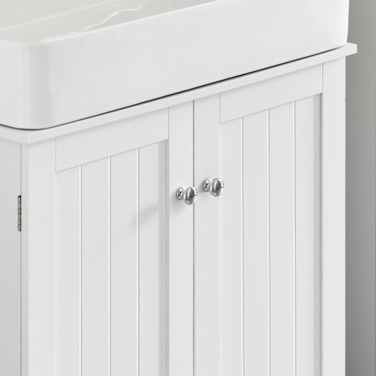 SoBuy Blat fără Lavoar L29xW29xH60cm Alb