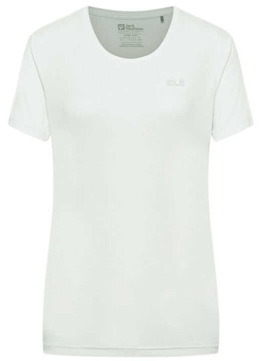 Women's Sports Short Sleeve Fast Drying White Blouse